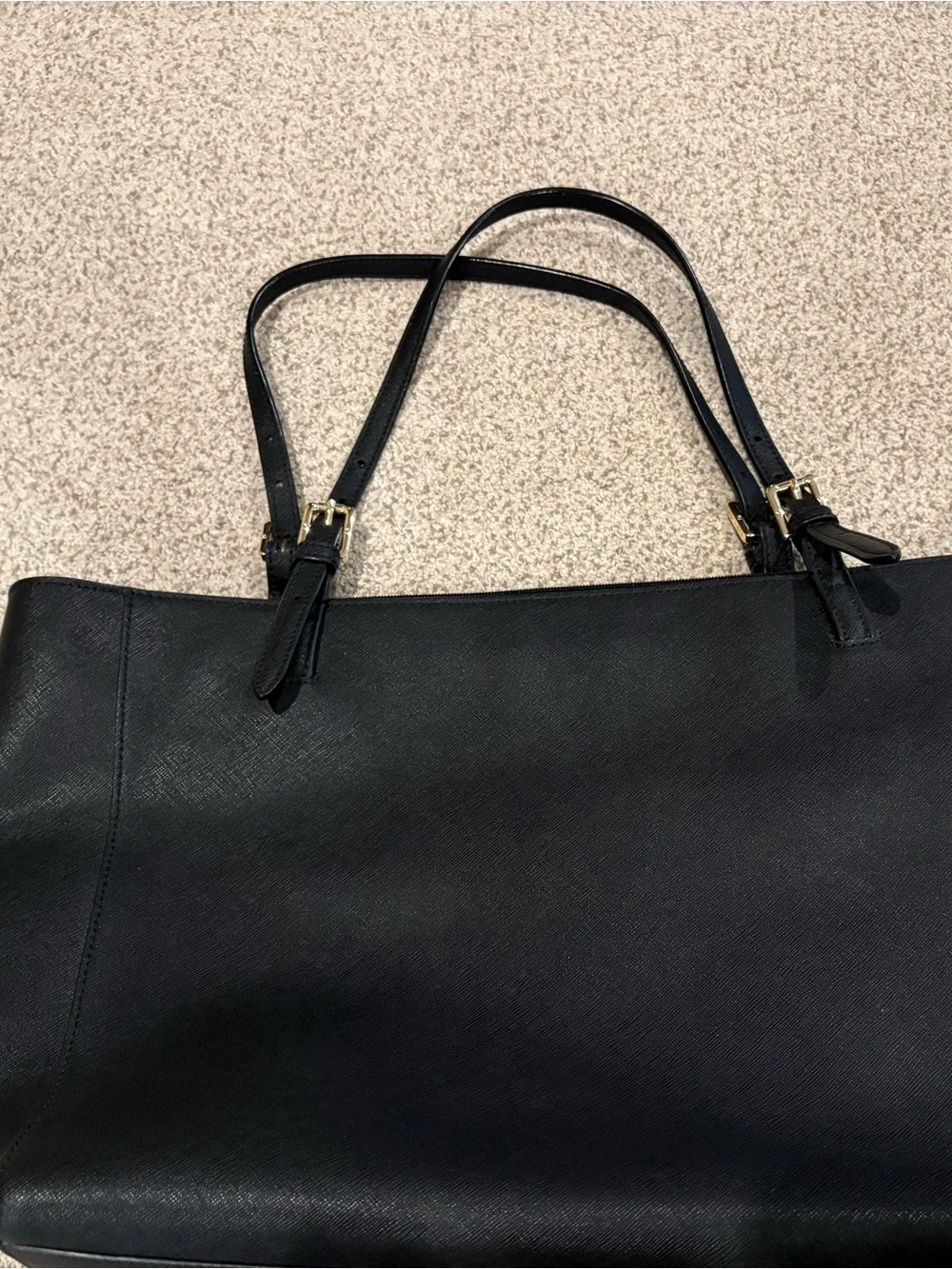 Tory Burch Black Tote with Gold Logo